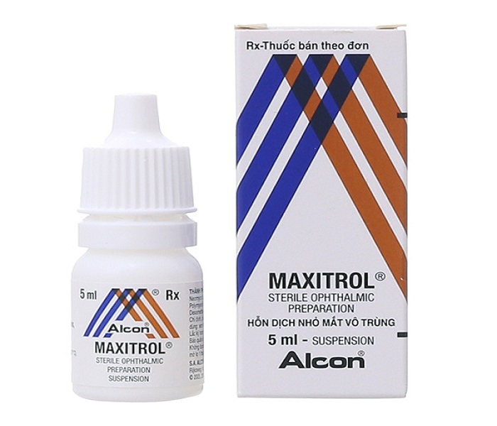 Thuốc nhỏ mắt Maxitrol hỗn hợp nhỏ mắt và vô trùng cực hiệu quả